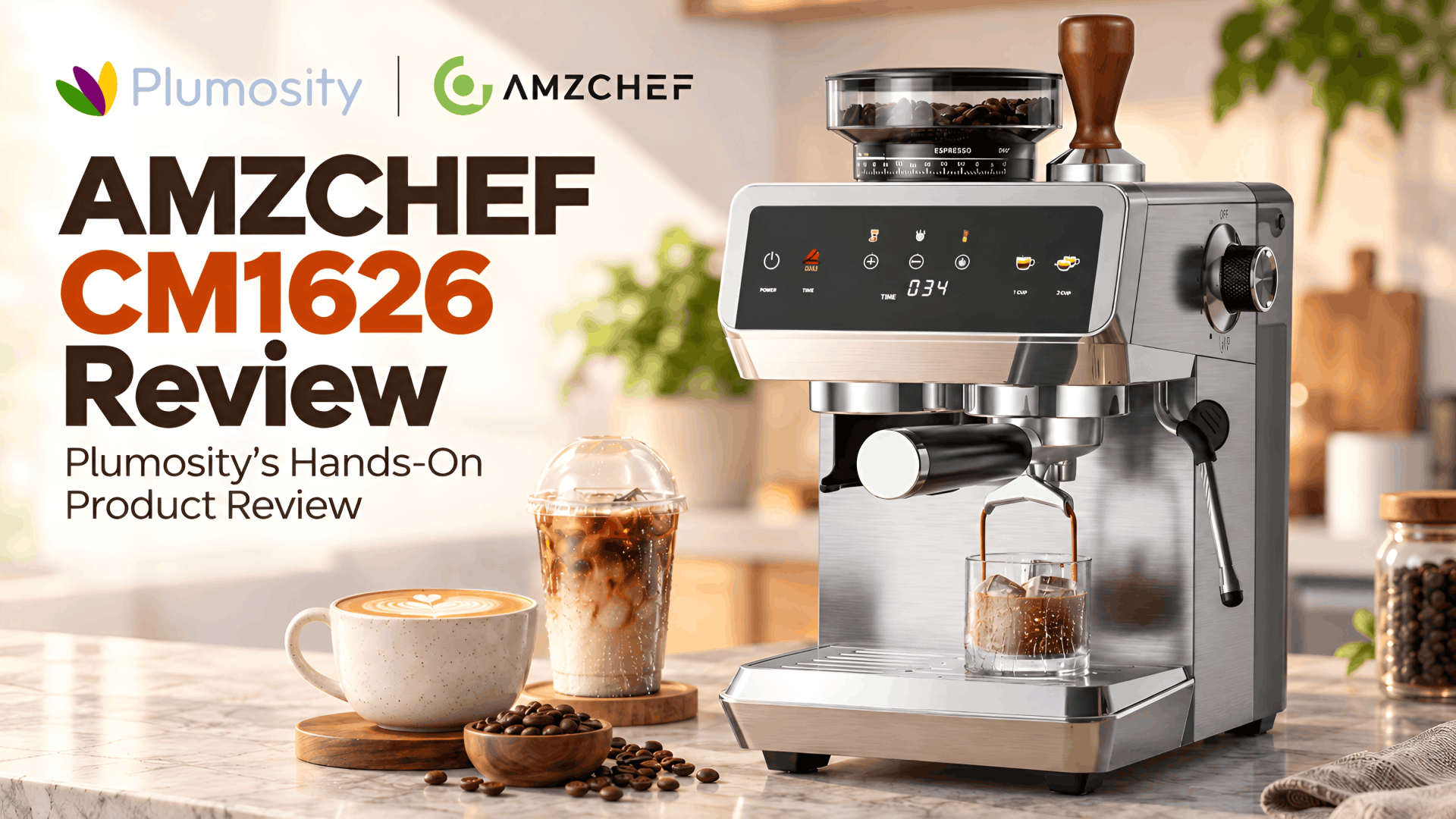 AMZCHEF CM1626 Espresso Machine Review