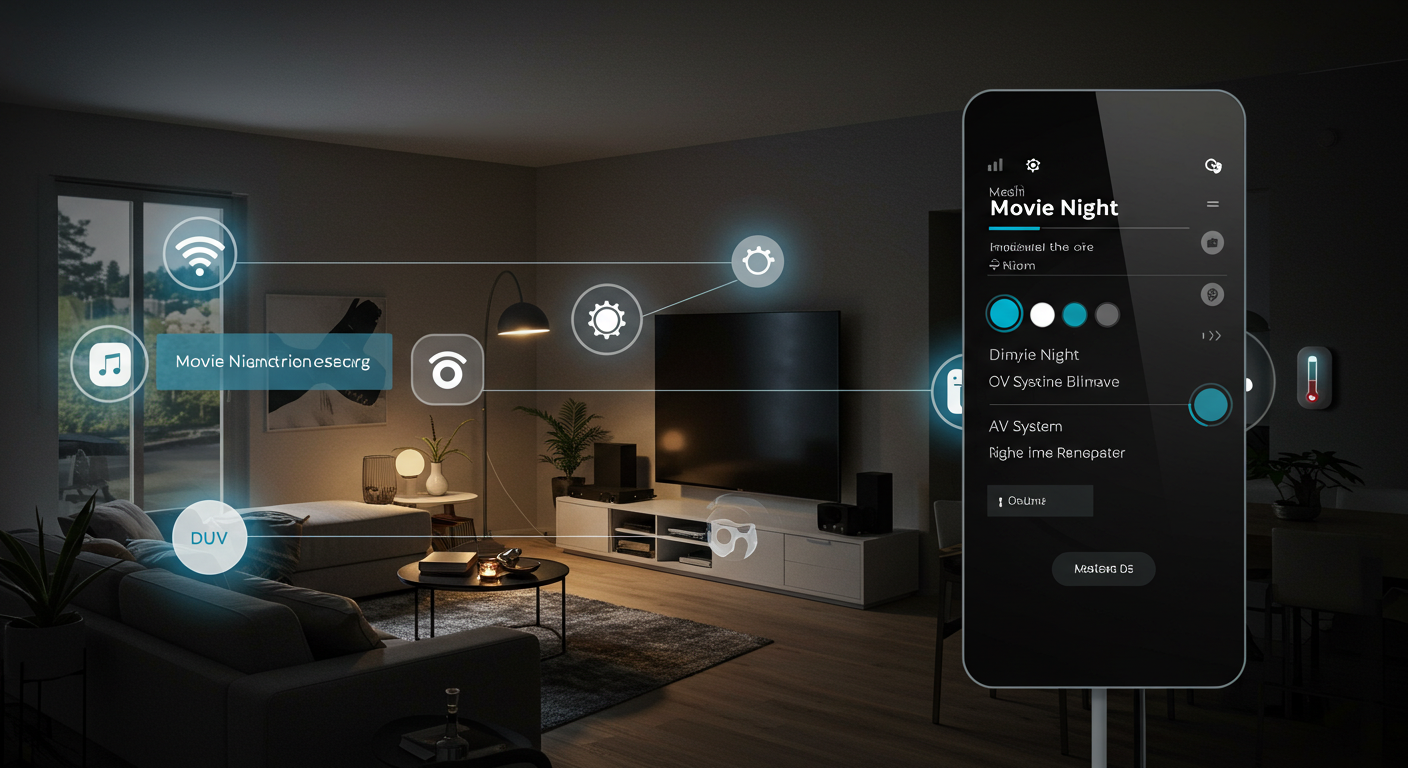 A cutting-edge smart home control panel