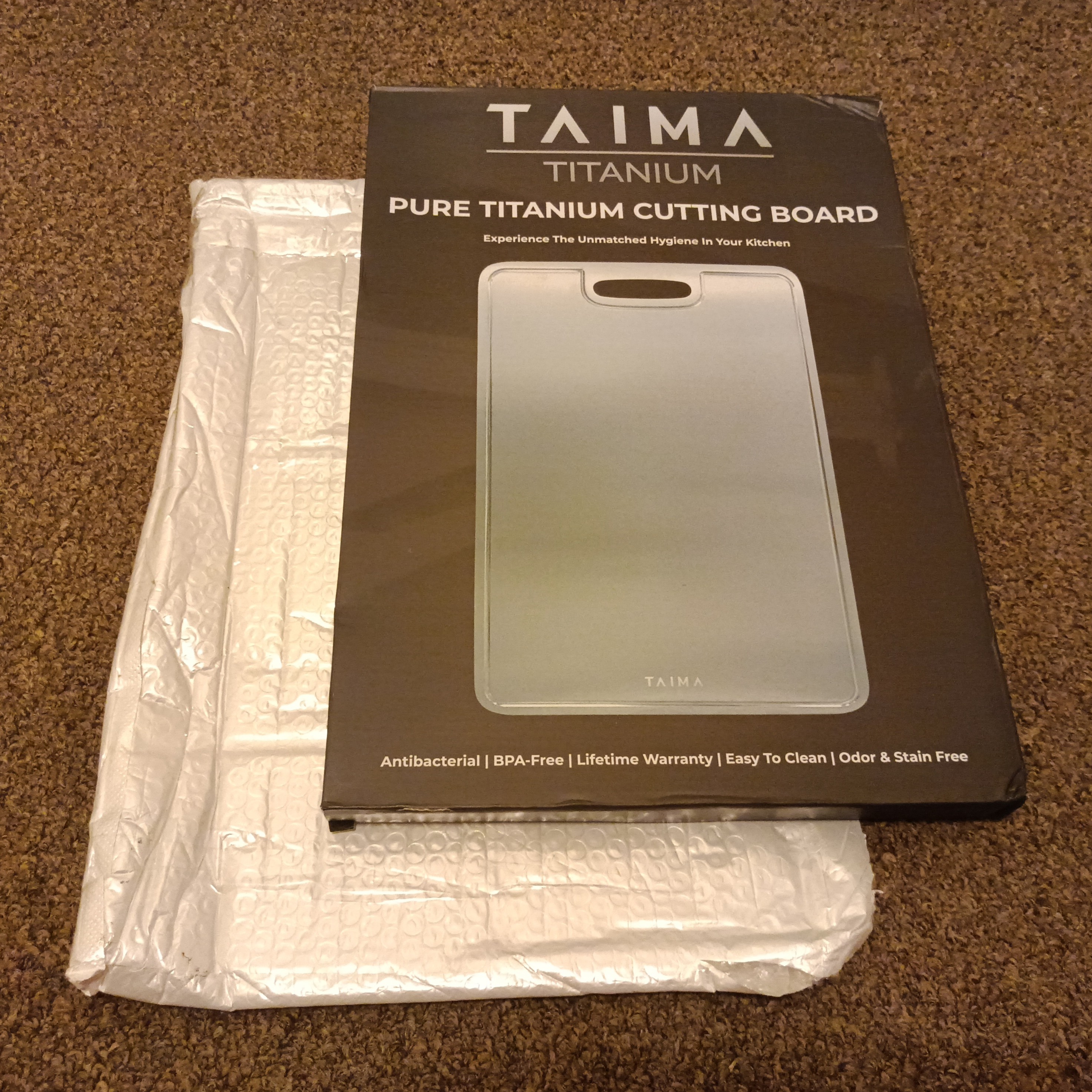 Boxed Taima shipment with outer and inner packaging