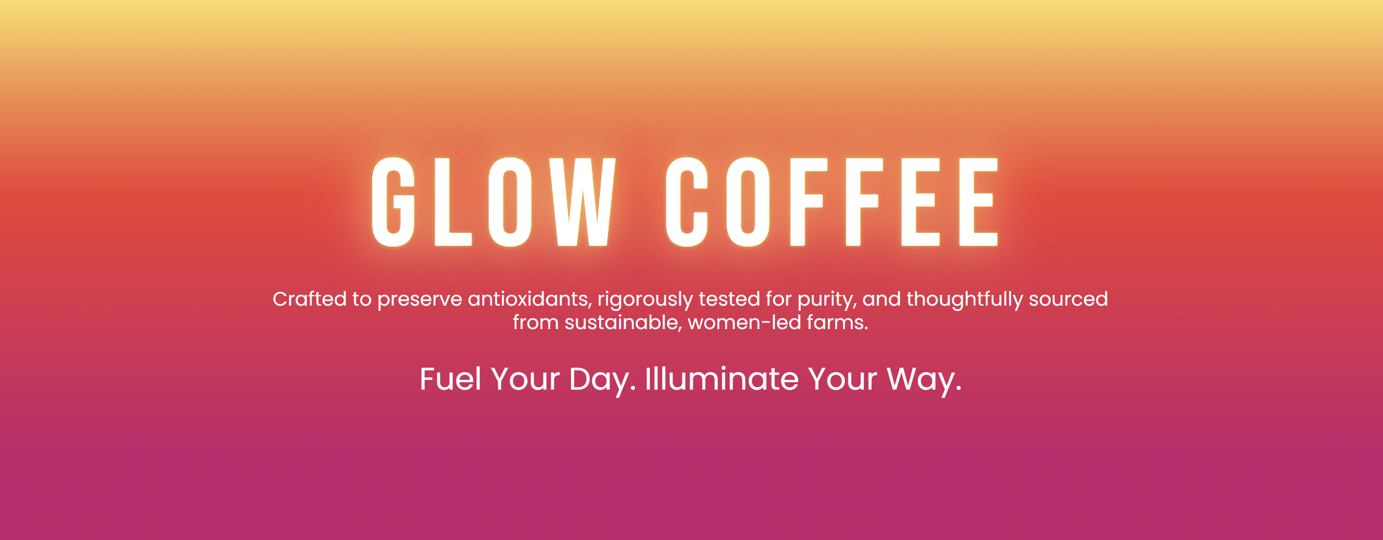 Glow Coffee promotional image