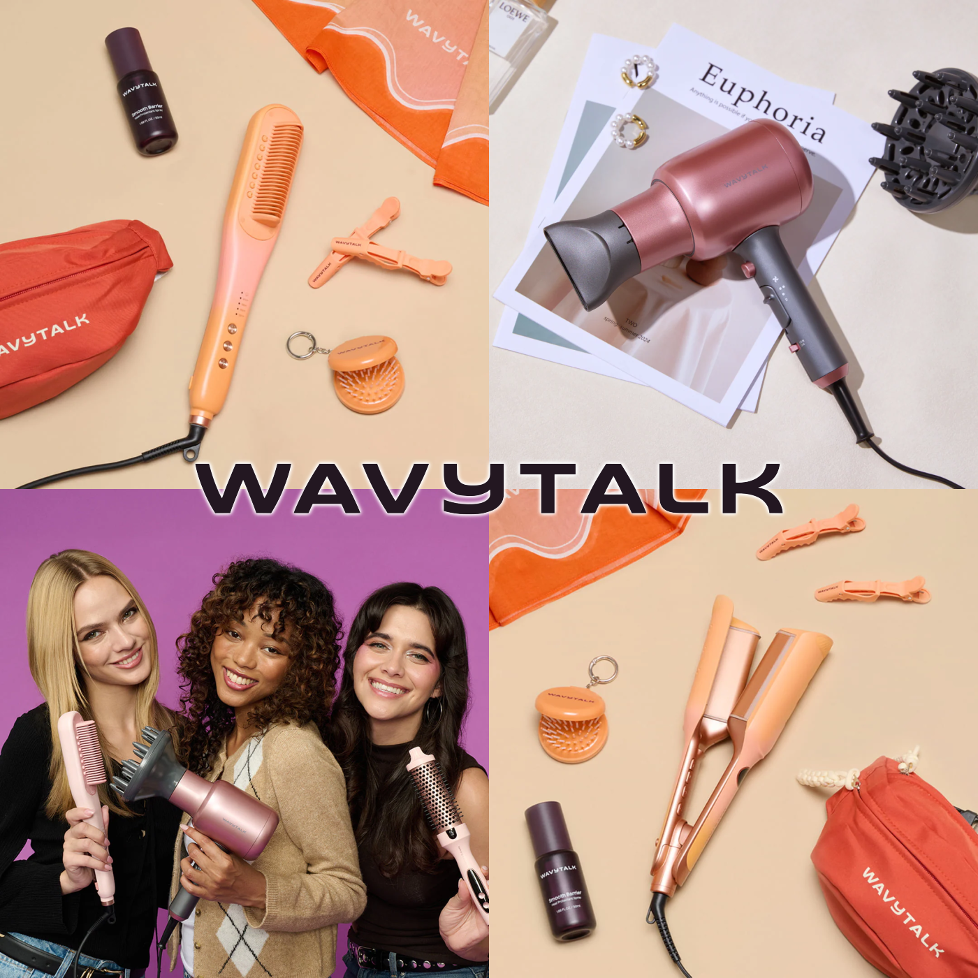 Wavytalk hair dryers, straighteners, and styling tools