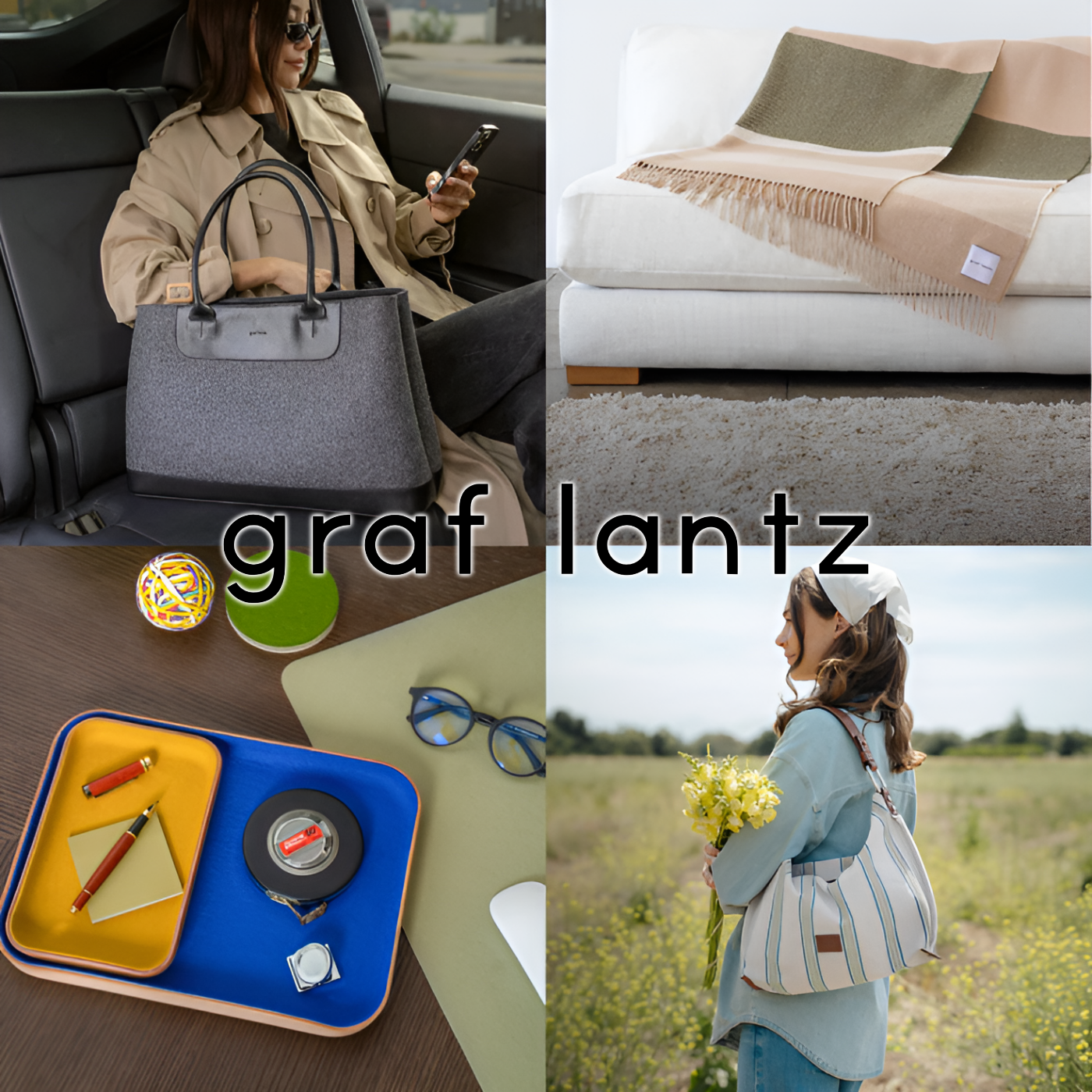 Graf Lantz bags, home goods, and workspace accessories