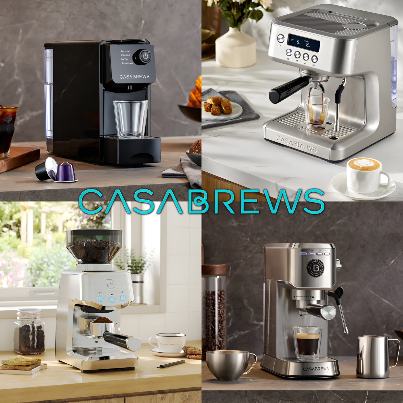 Casabrews espresso machines and coffee accessories