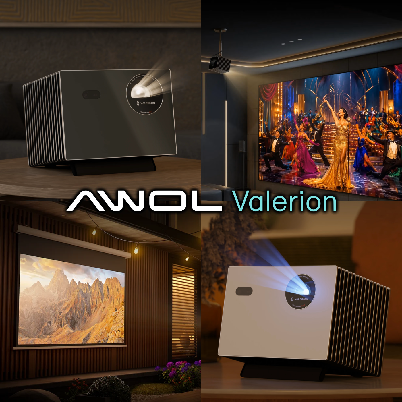 Valerion 4K laser projector and home theater projection setups