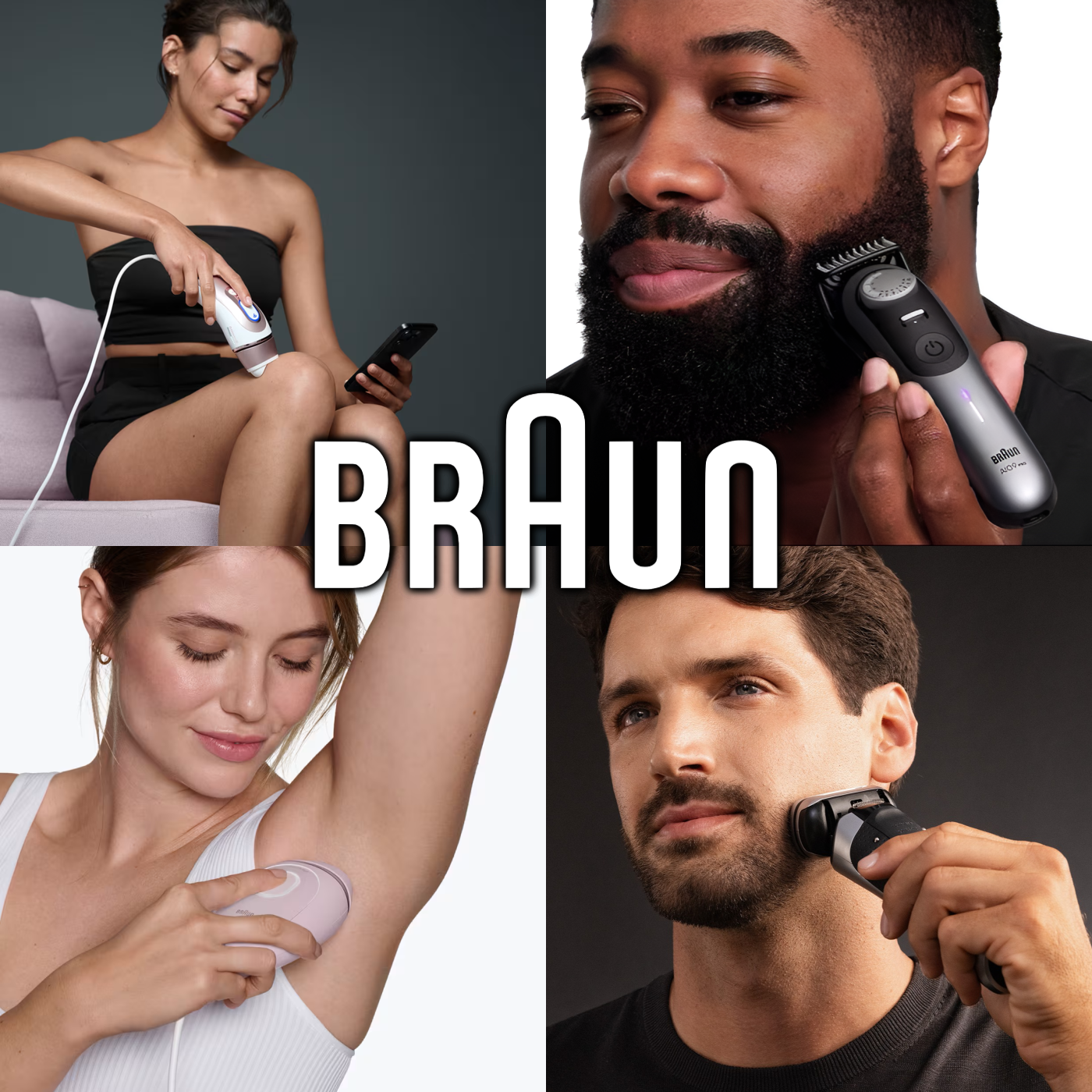 Braun electric shavers, trimmers, epilators, and IPL hair-removal devices